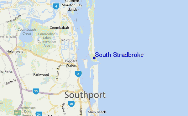 mappa di localizzazione di South Stradbroke