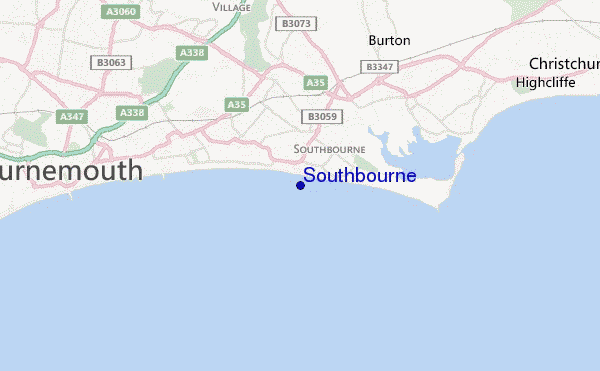 mappa di localizzazione di Southbourne