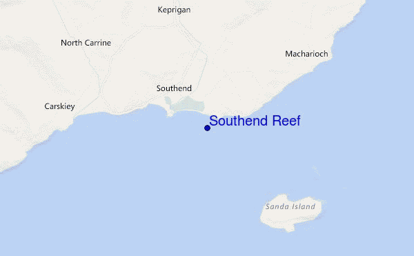 mappa di localizzazione di Southend Reef