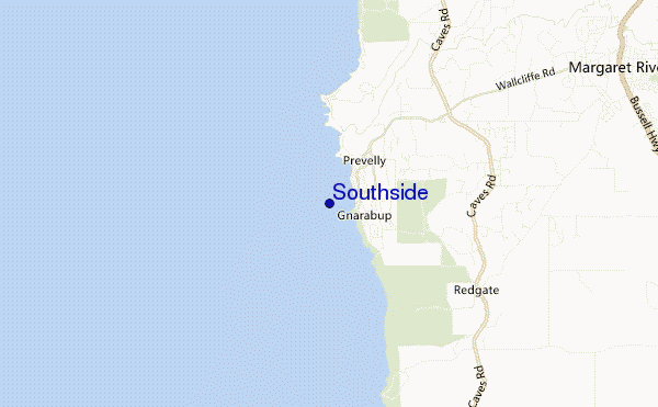 mappa di localizzazione di Southside