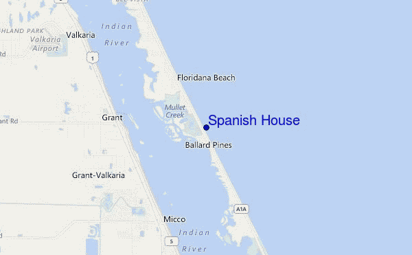 mappa di localizzazione di Spanish House
