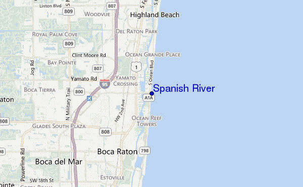 mappa di localizzazione di Spanish River