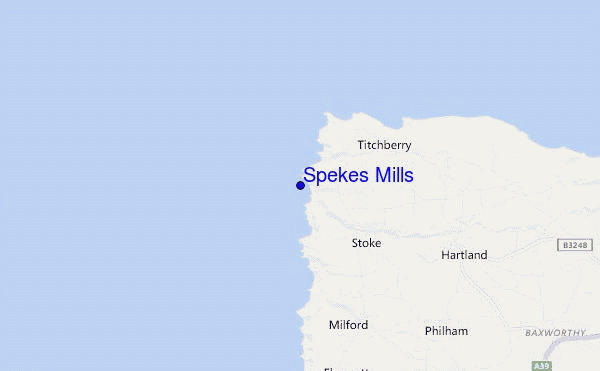 mappa di localizzazione di Spekes Mills