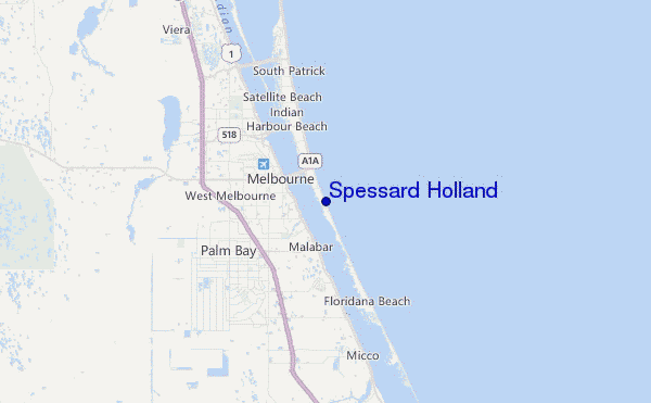 Spessard Holland Location Map