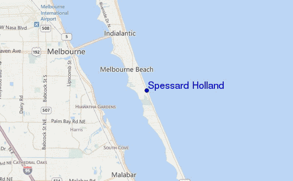 mappa di localizzazione di Spessard Holland
