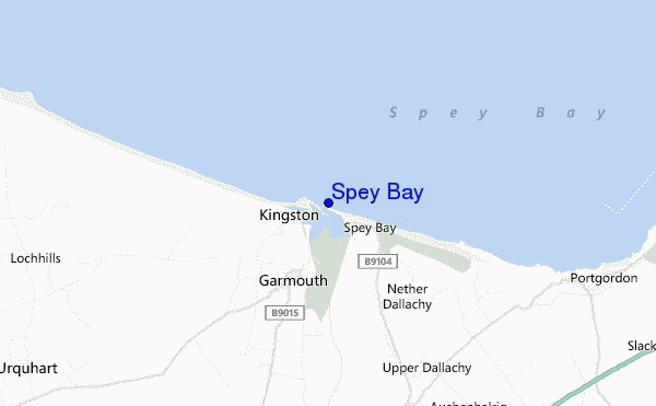 mappa di localizzazione di Spey Bay