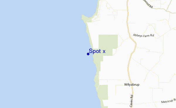 mappa di localizzazione di Spot x