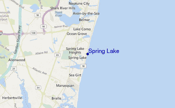 mappa di localizzazione di Spring Lake