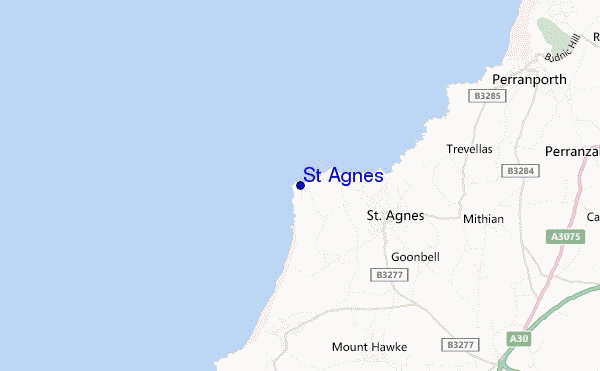 mappa di localizzazione di St Agnes