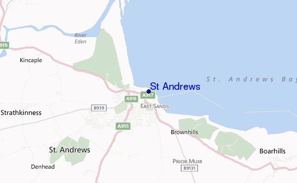 mappa di localizzazione di St Andrews