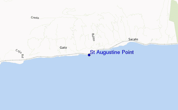 mappa di localizzazione di St Augustine Point