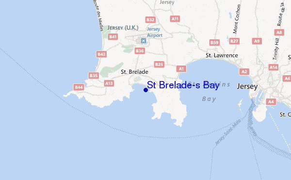 mappa di localizzazione di St Brelade's Bay