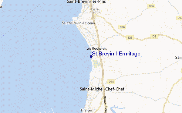 mappa di localizzazione di St Brevin l'Ermitage