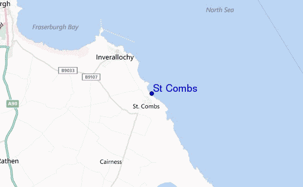 mappa di localizzazione di St Combs