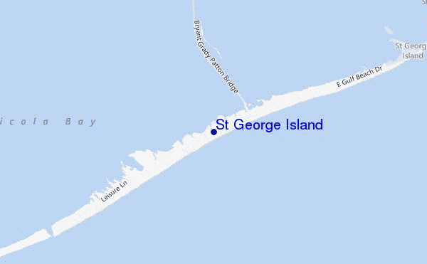 mappa di localizzazione di St George Island