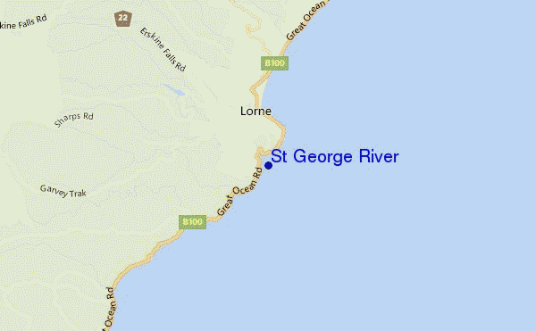 mappa di localizzazione di St George River