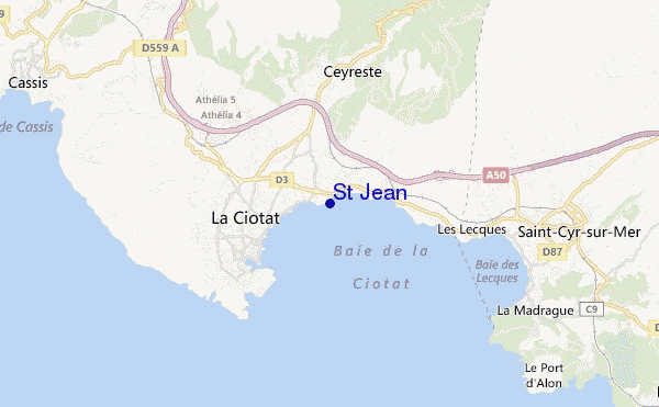 mappa di localizzazione di St Jean