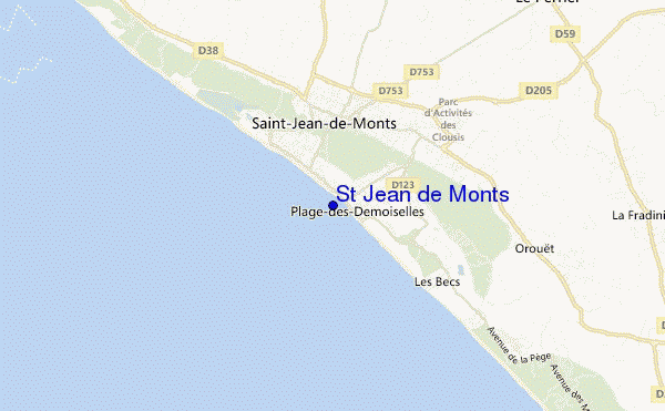 mappa di localizzazione di St Jean de Monts
