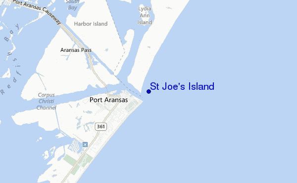 mappa di localizzazione di St Joe s Island