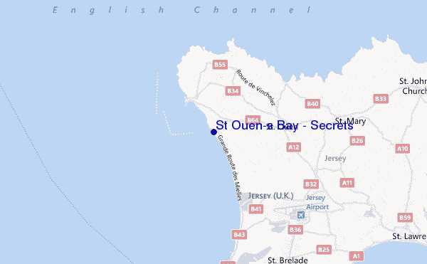 mappa di localizzazione di St Ouen's Bay - Secrets