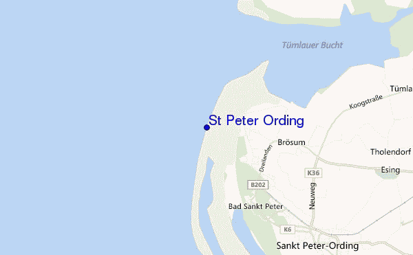 mappa di localizzazione di St Peter Ording