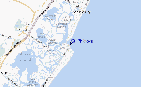mappa di localizzazione di St Phillip's