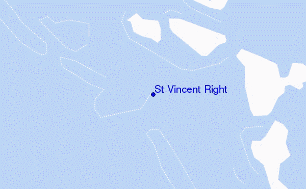mappa di localizzazione di St Vincent Right