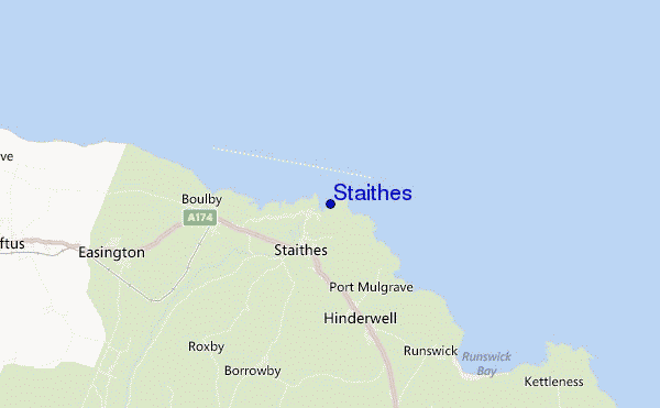 mappa di localizzazione di Staithes