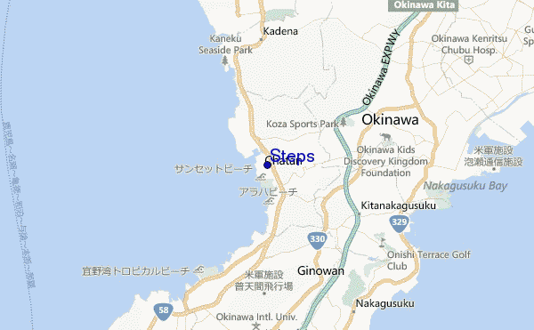 mappa di localizzazione di Steps