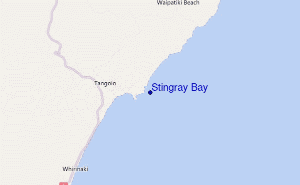 mappa di localizzazione di Stingray Bay