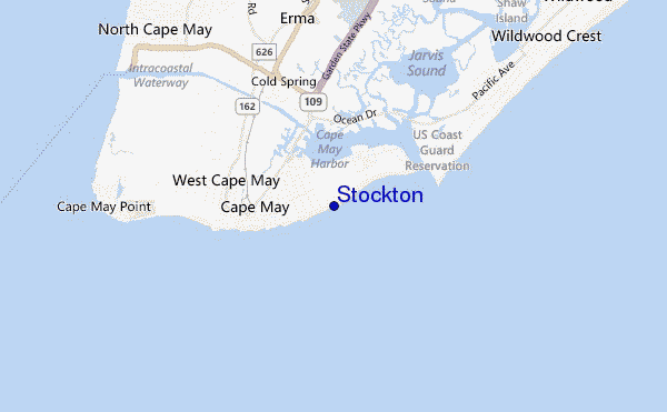 mappa di localizzazione di Stockton