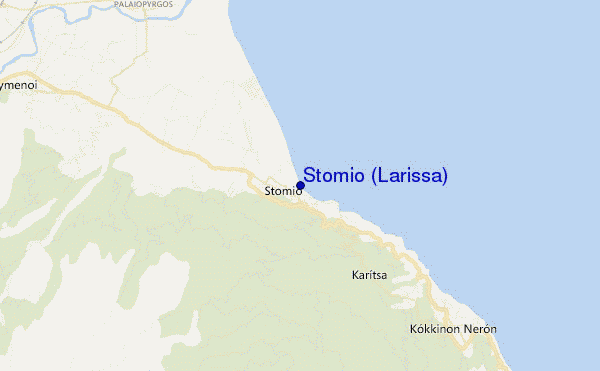 mappa di localizzazione di Stomio (Larissa)