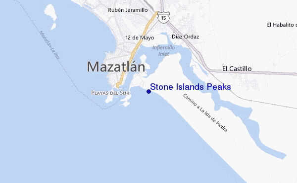 mappa di localizzazione di Stone Islands Peaks