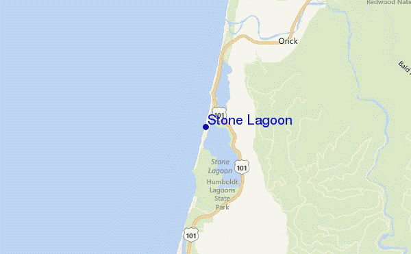 mappa di localizzazione di Stone Lagoon