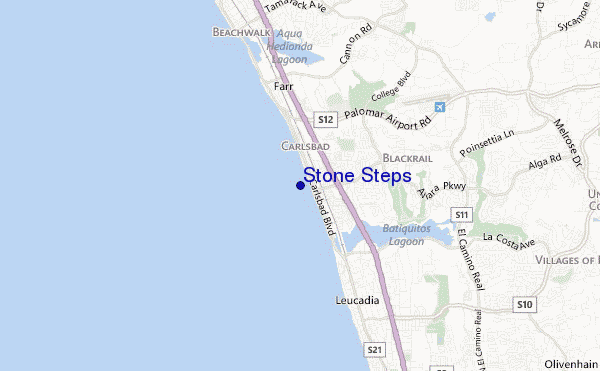 mappa di localizzazione di Stone Steps