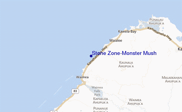 mappa di localizzazione di Stone Zone/Monster Mush