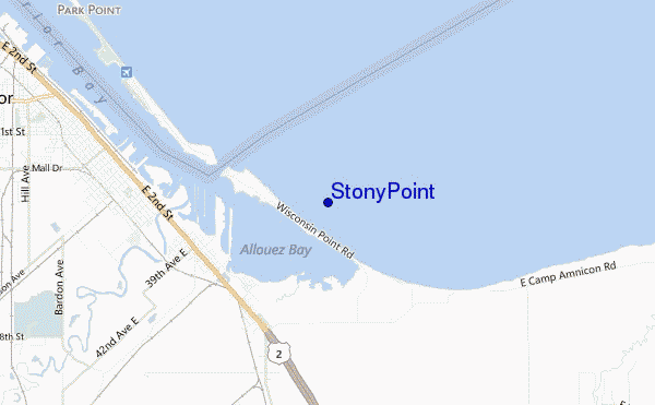 mappa di localizzazione di Stony Point