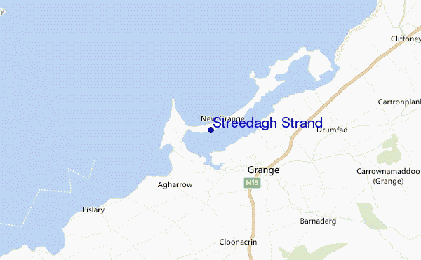 mappa di localizzazione di Streedagh Strand