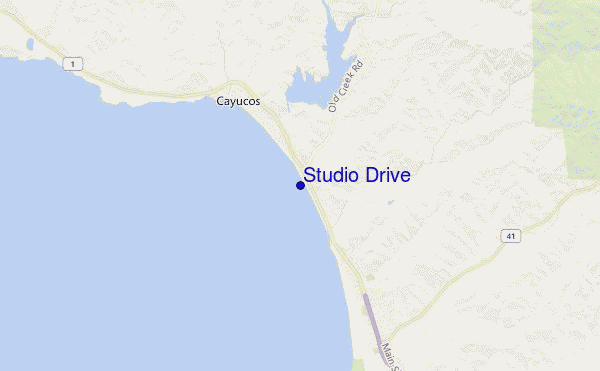mappa di localizzazione di Studio Drive