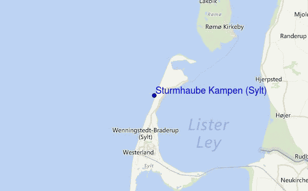 Sturmhaube Kampen (Sylt) Location Map