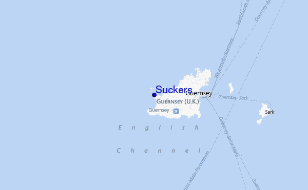Suckers Location Map