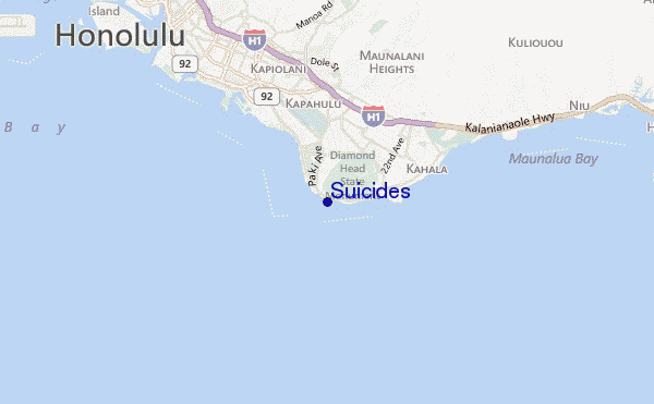 mappa di localizzazione di Suicides