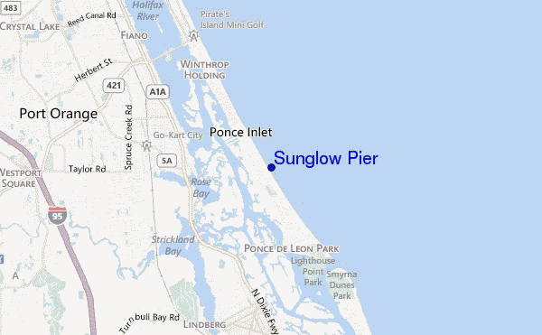 mappa di localizzazione di Sunglow Pier