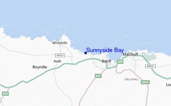 mappa di localizzazione di Sunnyside Bay