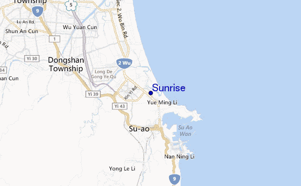 mappa di localizzazione di Sunrise