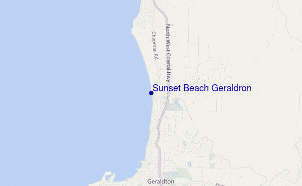 mappa di localizzazione di Sunset Beach Geraldron
