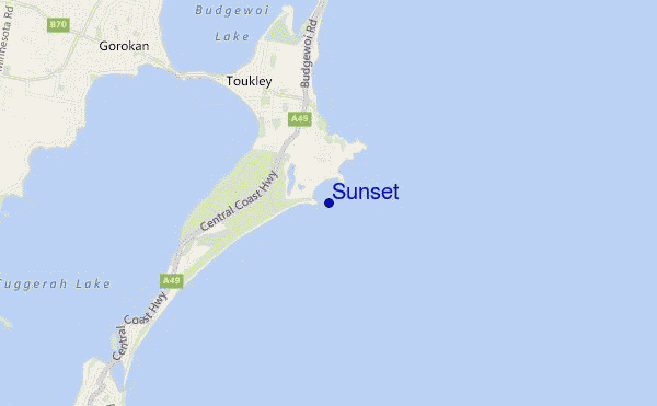 mappa di localizzazione di Sunset