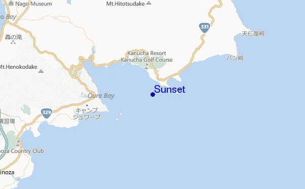 mappa di localizzazione di Sunset