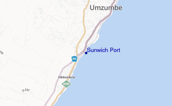 mappa di localizzazione di Sunwich Port