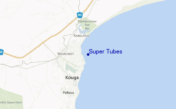 mappa di localizzazione di Super Tubes